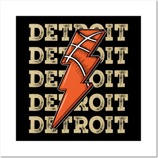 Funny Sports Detroit Proud Name Basketball Classic Posters and Art